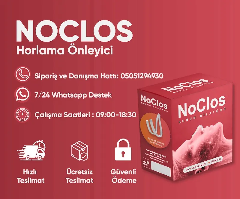noClos - Resmi Satış Sitesi - Footer